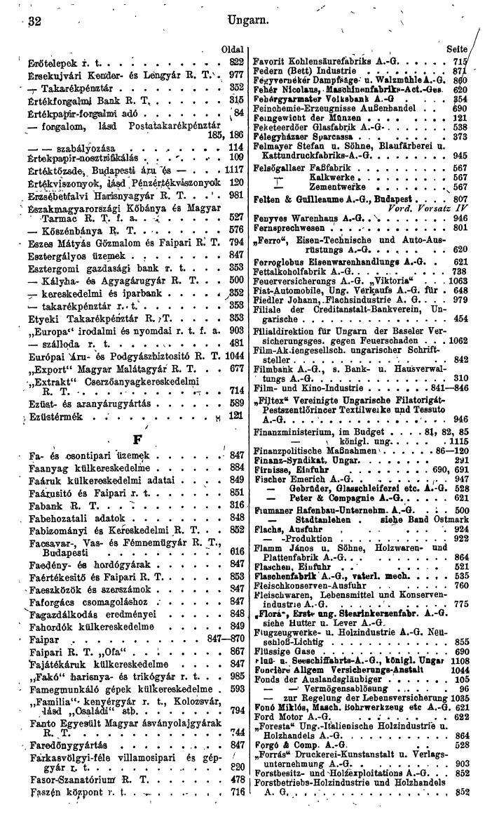 Compass. Finanzielles Jahrbuch 1943: Ungarn. - Seite 38