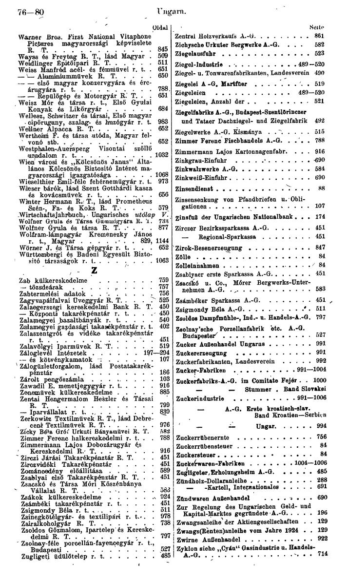Compass. Finanzielles Jahrbuch 1943: Ungarn. - Seite 82