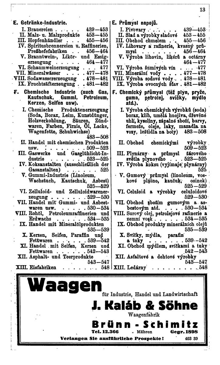 Compass. Industrie und Handel 1941: Böhmen und Mähren, Slowakei - Seite 21