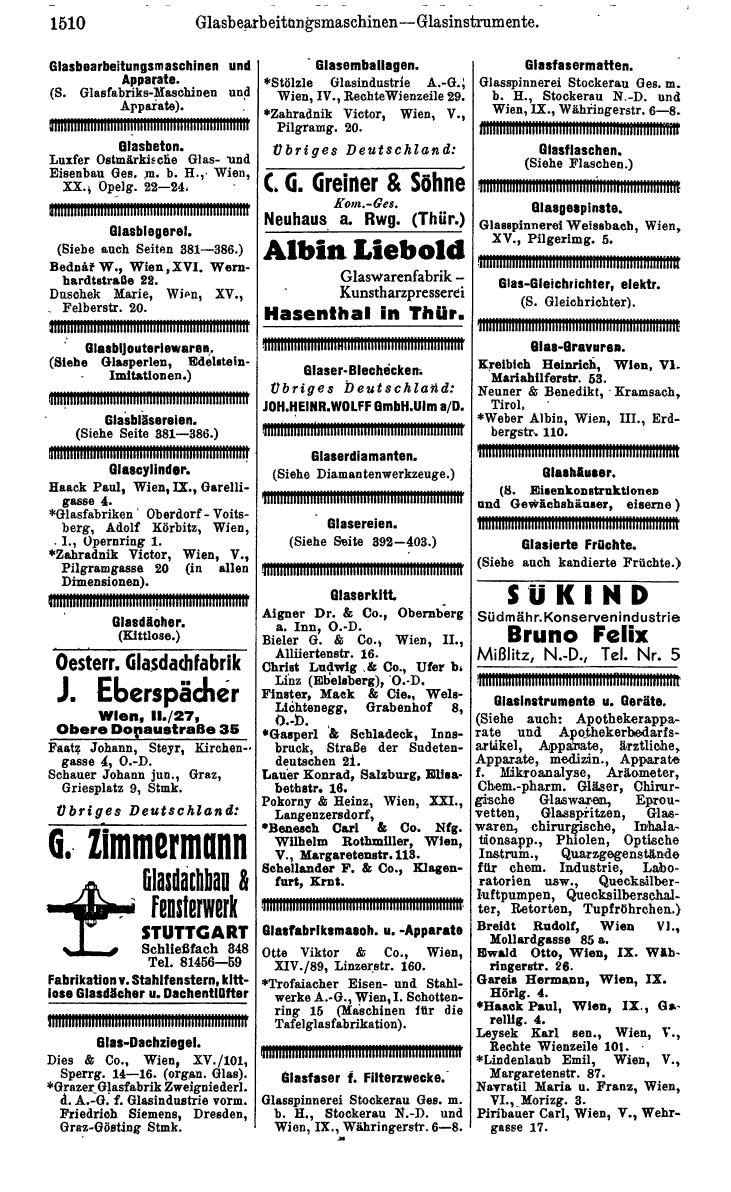 Compass. Kommerzielles Jahrbuch 1941: Ostmark. - Seite 1636