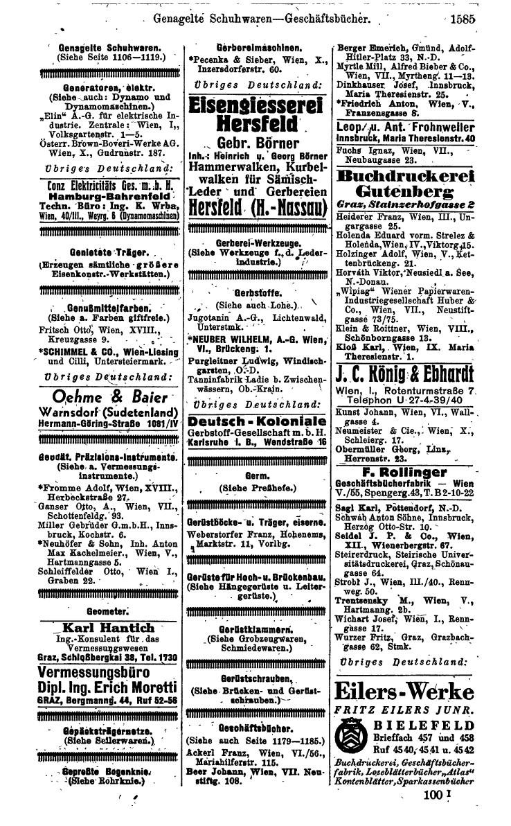 Compass. Kommerzielles Jahrbuch 1942: Ostmark. - Seite 1729