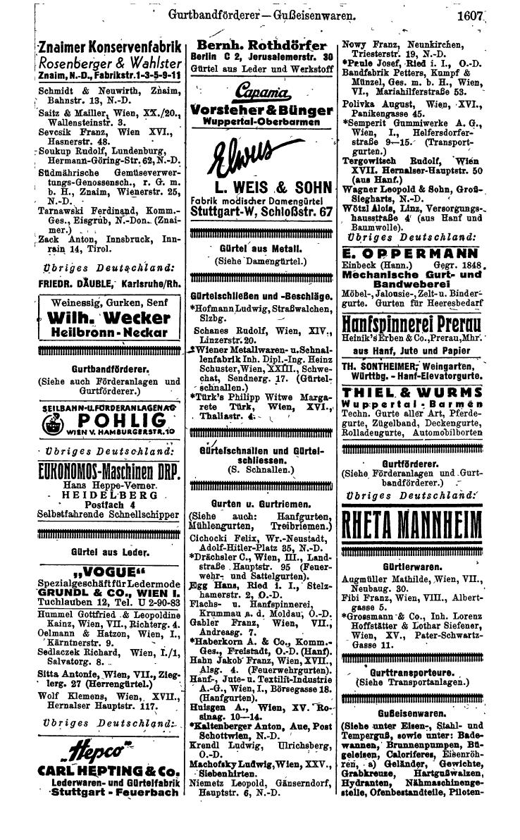 Compass. Kommerzielles Jahrbuch 1942: Ostmark. - Page 1751