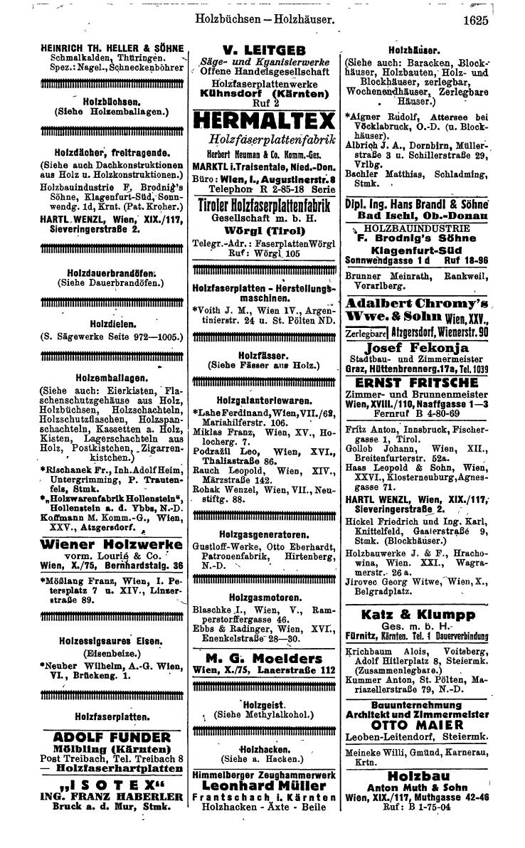 Compass. Kommerzielles Jahrbuch 1942: Ostmark. - Page 1769