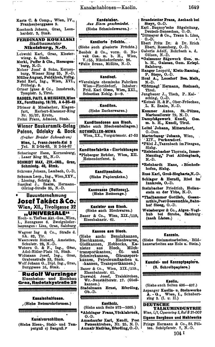 Compass. Kommerzielles Jahrbuch 1942: Ostmark. - Seite 1793