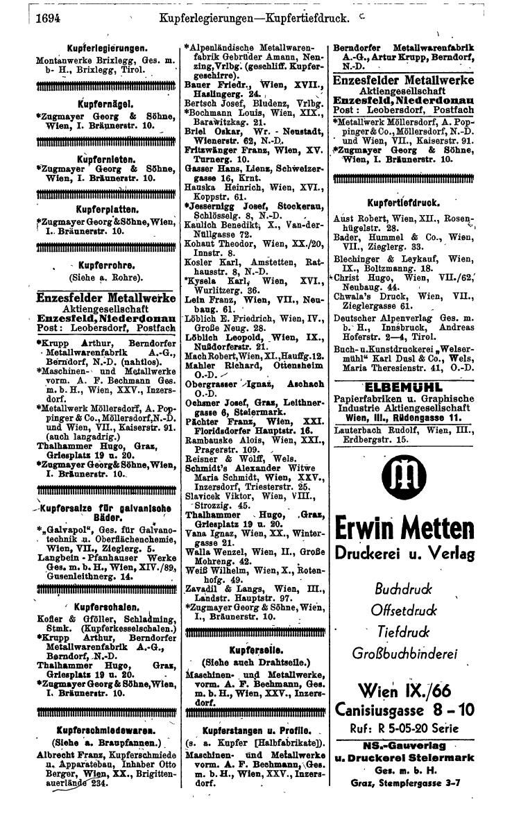 Compass. Kommerzielles Jahrbuch 1942: Ostmark. - Page 1838