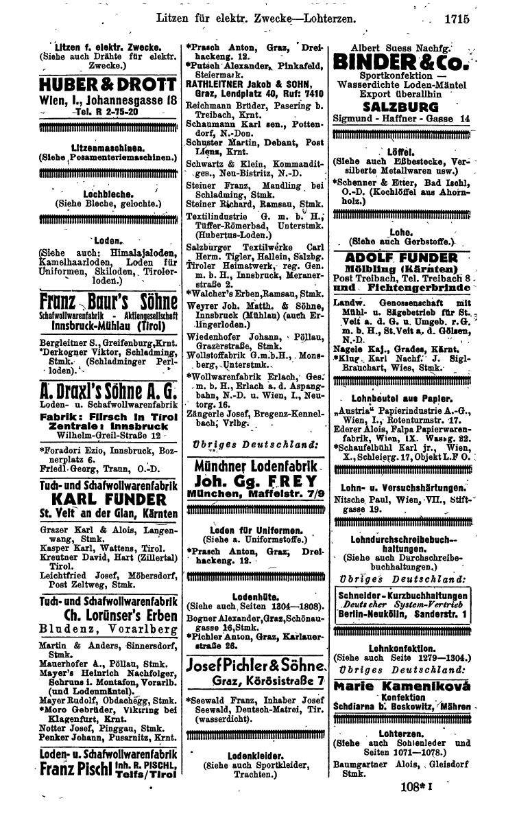 Compass. Kommerzielles Jahrbuch 1942: Ostmark. - Seite 1859