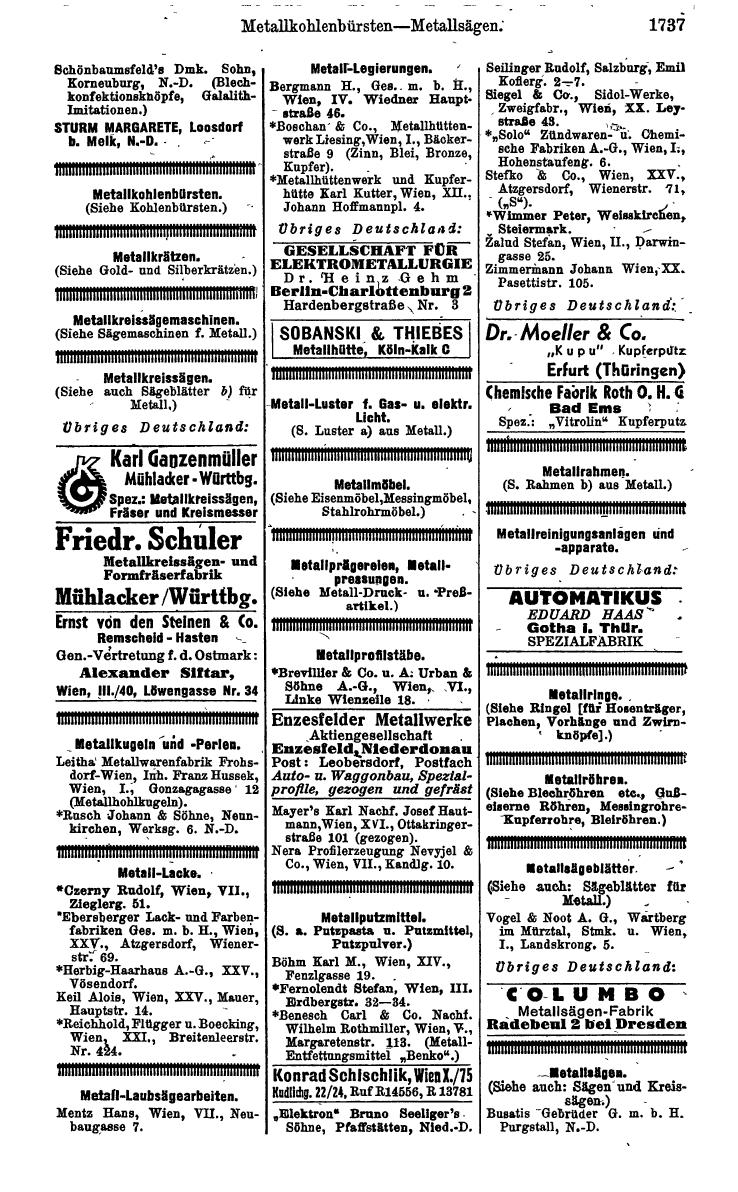 Compass. Kommerzielles Jahrbuch 1942: Ostmark. - Seite 1881