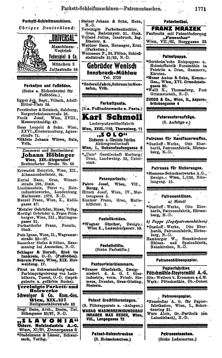 Compass. Kommerzielles Jahrbuch 1942: Ostmark. - Seite 1915