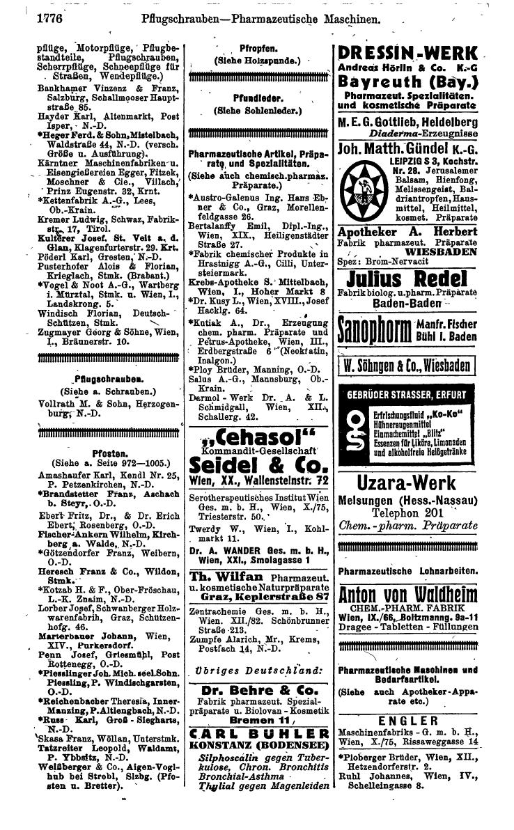 Compass. Kommerzielles Jahrbuch 1942: Ostmark. - Seite 1920