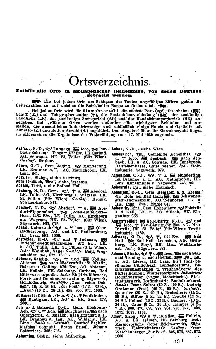 Compass. Kommerzielles Jahrbuch 1942: Ostmark. - Page 207