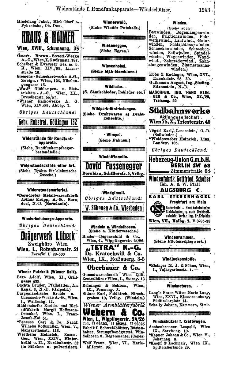 Compass. Kommerzielles Jahrbuch 1942: Ostmark. - Seite 2087