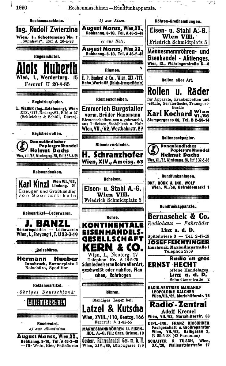 Compass. Kommerzielles Jahrbuch 1942: Ostmark. - Seite 2136