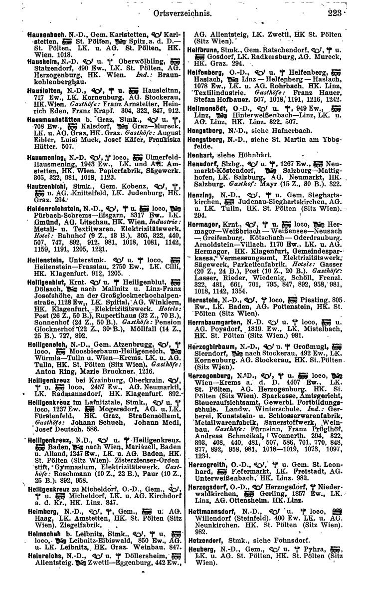 Compass. Kommerzielles Jahrbuch 1942: Ostmark. - Seite 237