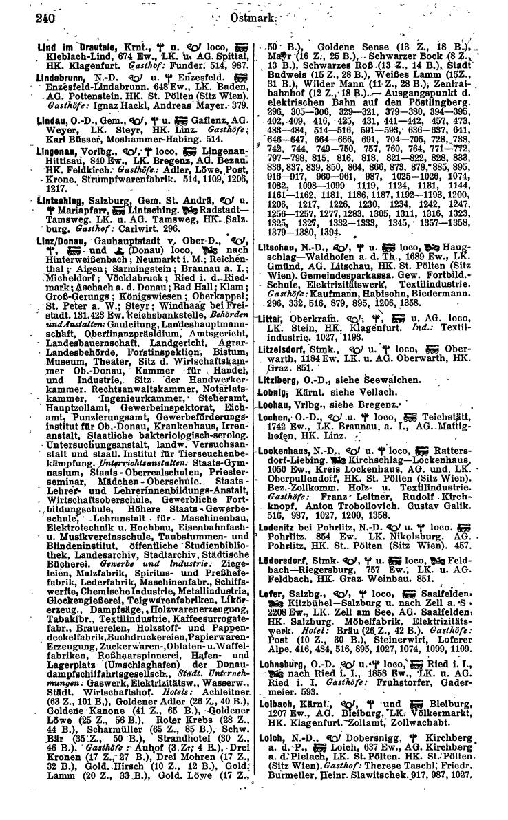 Compass. Kommerzielles Jahrbuch 1942: Ostmark. - Seite 254