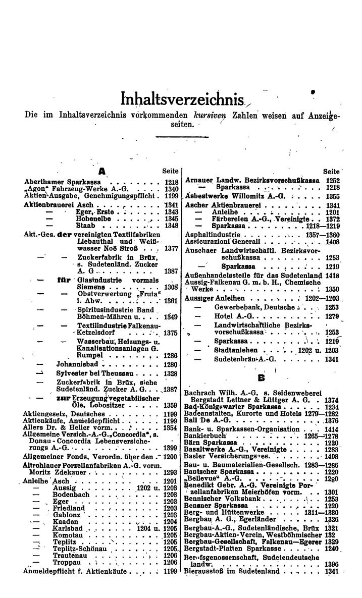 Compass. Finanzielles Jahrbuch 1942: Österreich, Sudetenland. - Seite 1283