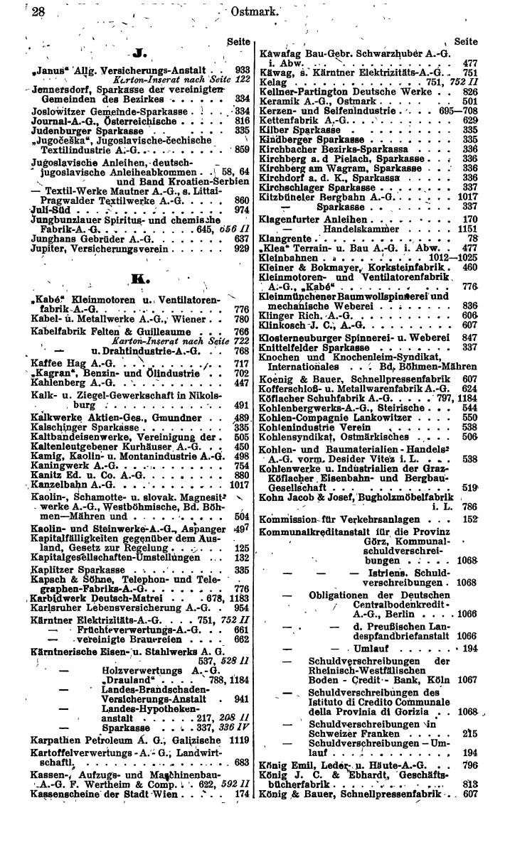 Compass. Finanzielles Jahrbuch 1942: Österreich, Sudetenland. - Seite 42