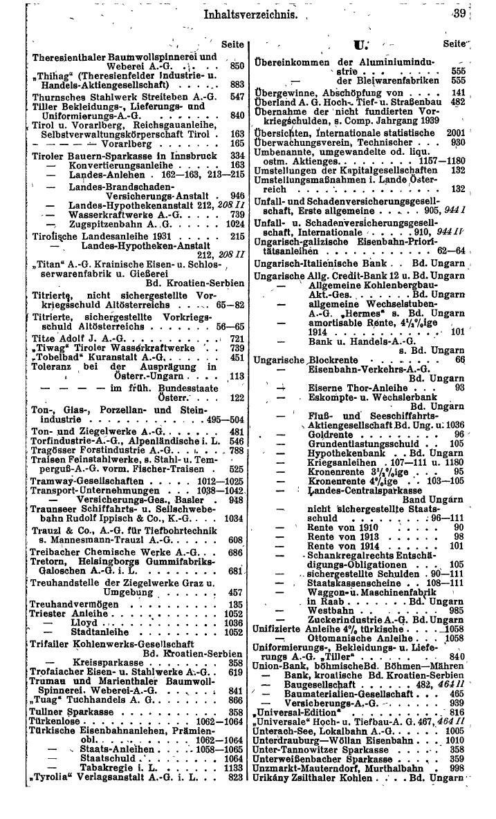 Compass. Finanzielles Jahrbuch 1942: Österreich, Sudetenland. - Seite 53