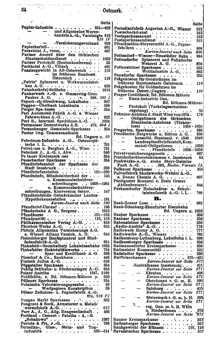 Compass. Finanzielles Jahrbuch 1943: Österreich, Sudetenland. - Seite 48