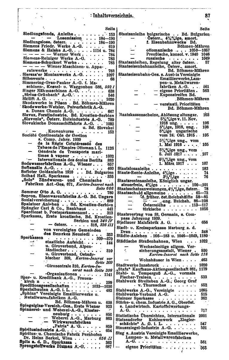 Compass. Finanzielles Jahrbuch 1943: Österreich, Sudetenland. - Page 51