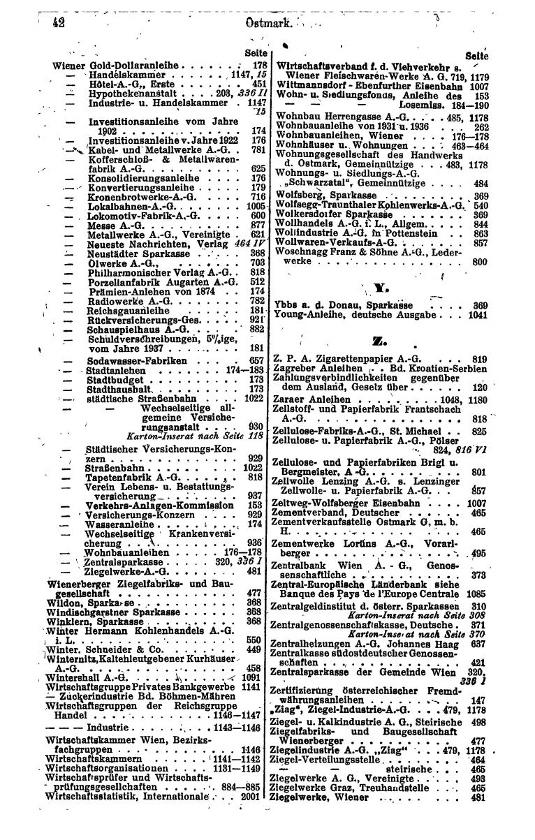 Compass. Finanzielles Jahrbuch 1943: Österreich, Sudetenland. - Page 56