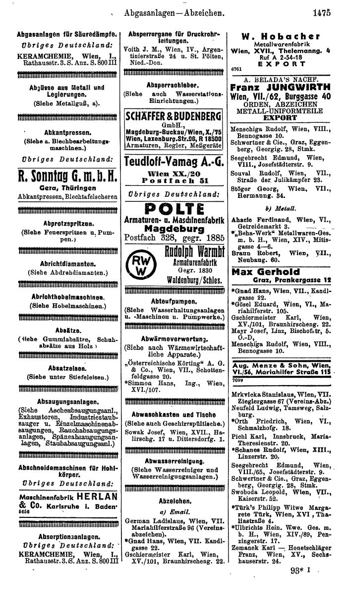 Compass. Kommerzielles Jahrbuch 1944: Ostmark. - Seite 1665