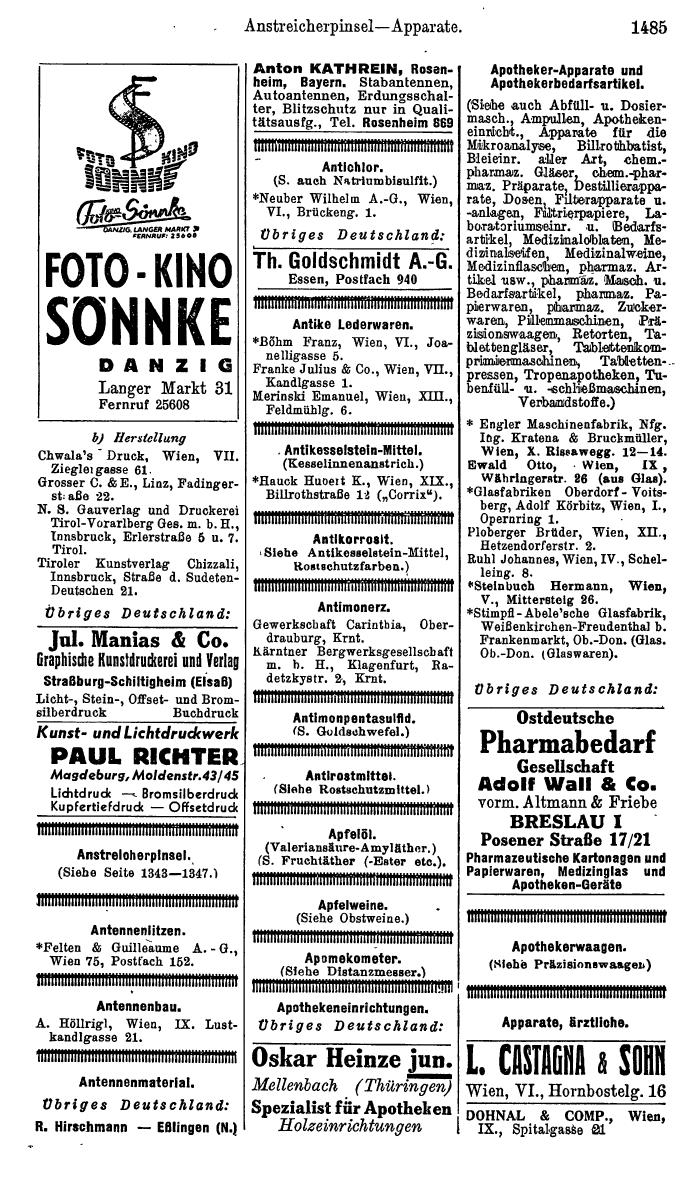 Compass. Kommerzielles Jahrbuch 1944: Ostmark. - Seite 1675