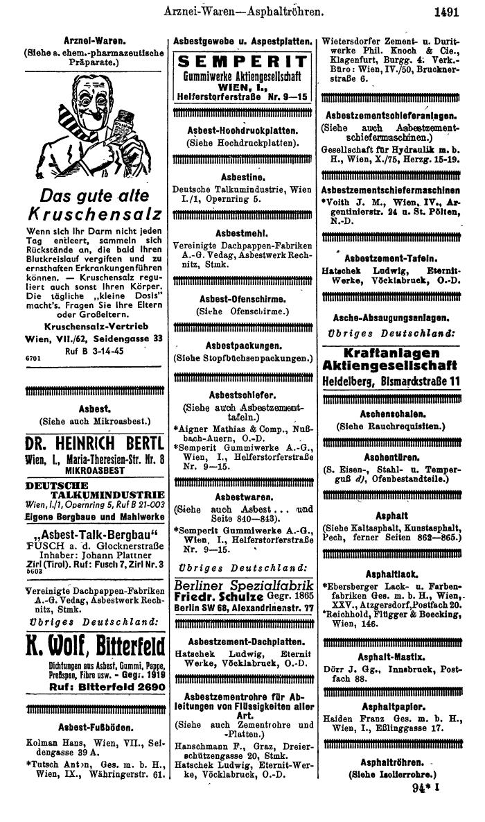 Compass. Kommerzielles Jahrbuch 1944: Ostmark. - Seite 1681