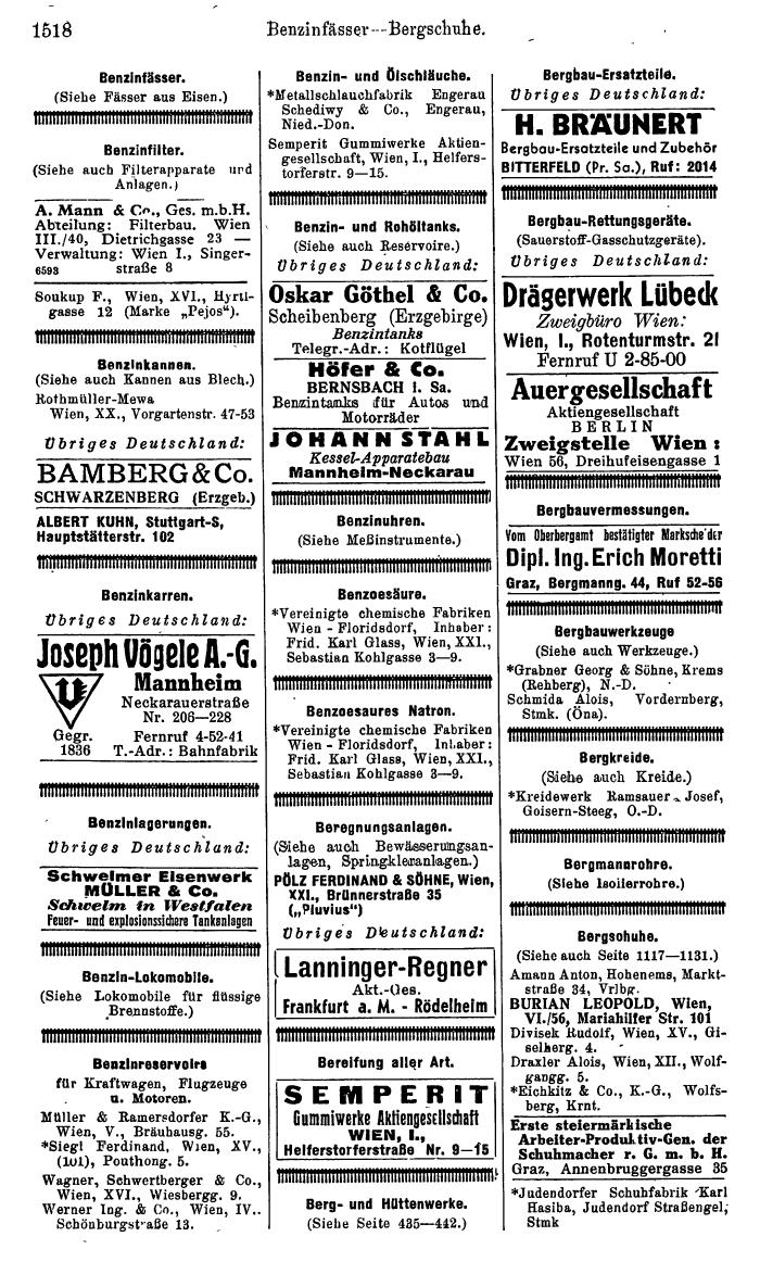 Compass. Kommerzielles Jahrbuch 1944: Ostmark. - Page 1708