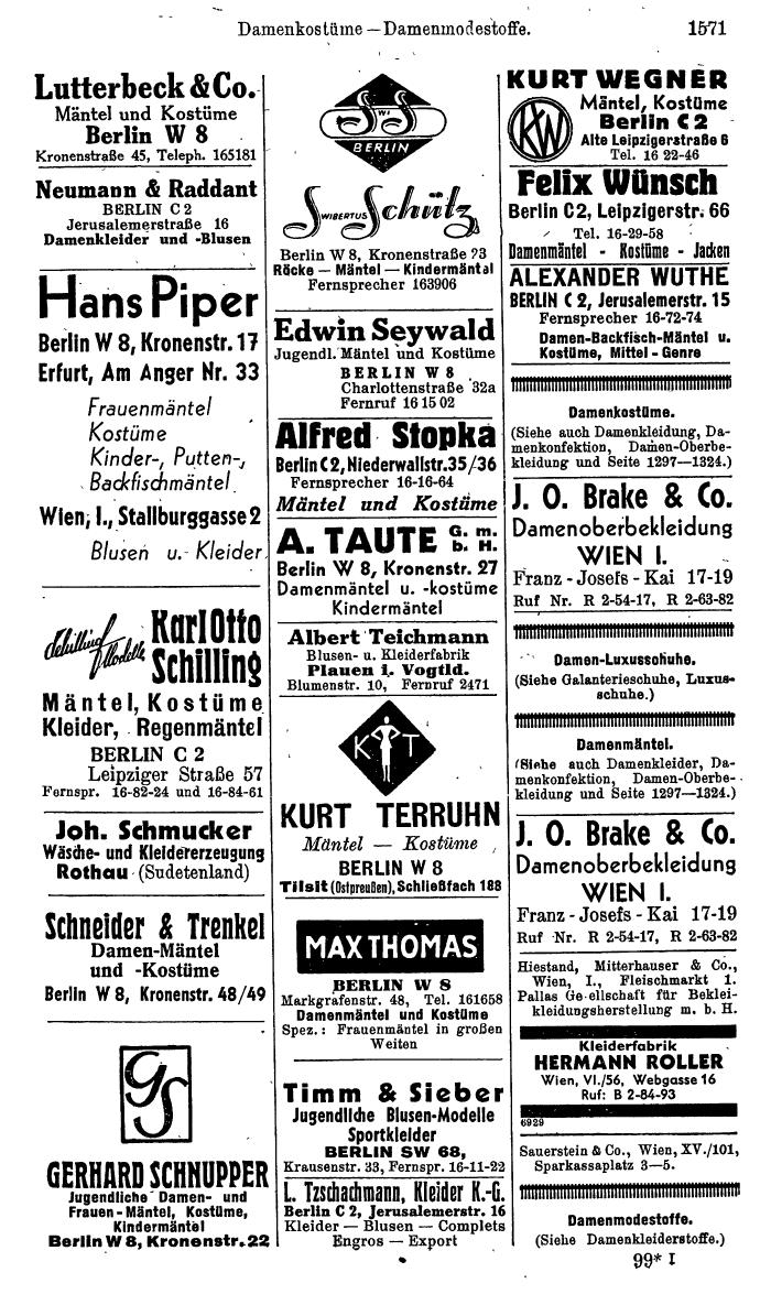 Compass. Kommerzielles Jahrbuch 1944: Ostmark. - Seite 1761