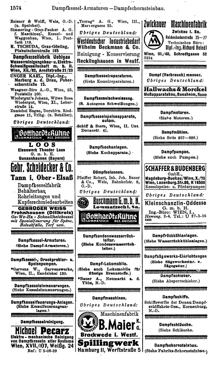 Compass. Kommerzielles Jahrbuch 1944: Ostmark. - Seite 1764