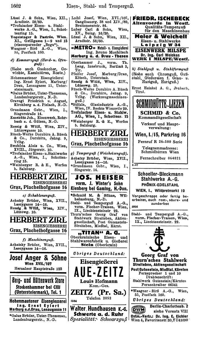 Compass. Kommerzielles Jahrbuch 1944: Ostmark. - Seite 1792