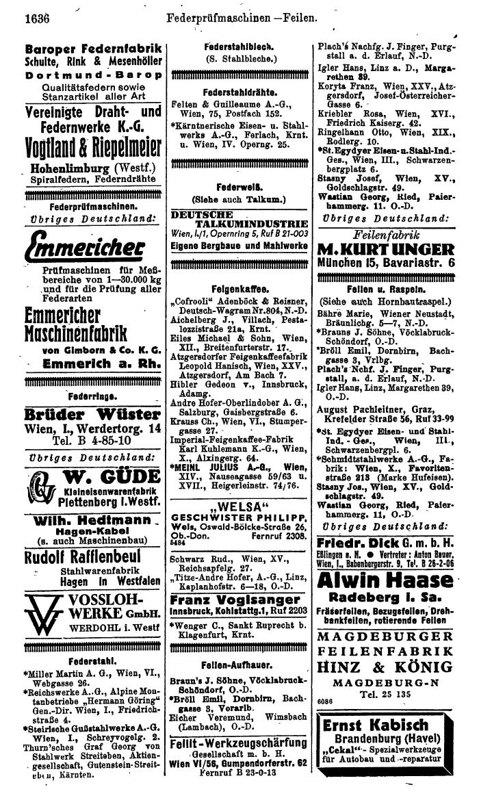 Compass. Kommerzielles Jahrbuch 1944: Ostmark. - Seite 1826