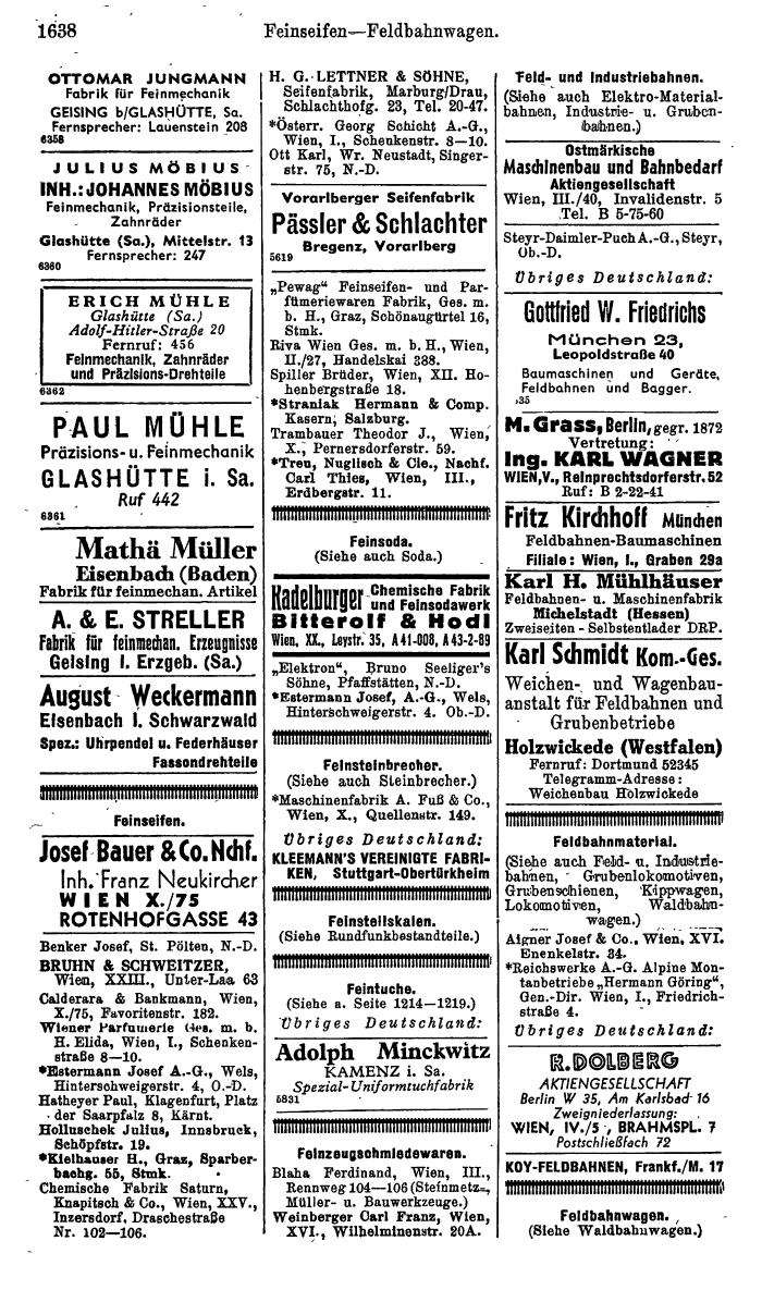 Compass. Kommerzielles Jahrbuch 1944: Ostmark. - Page 1828