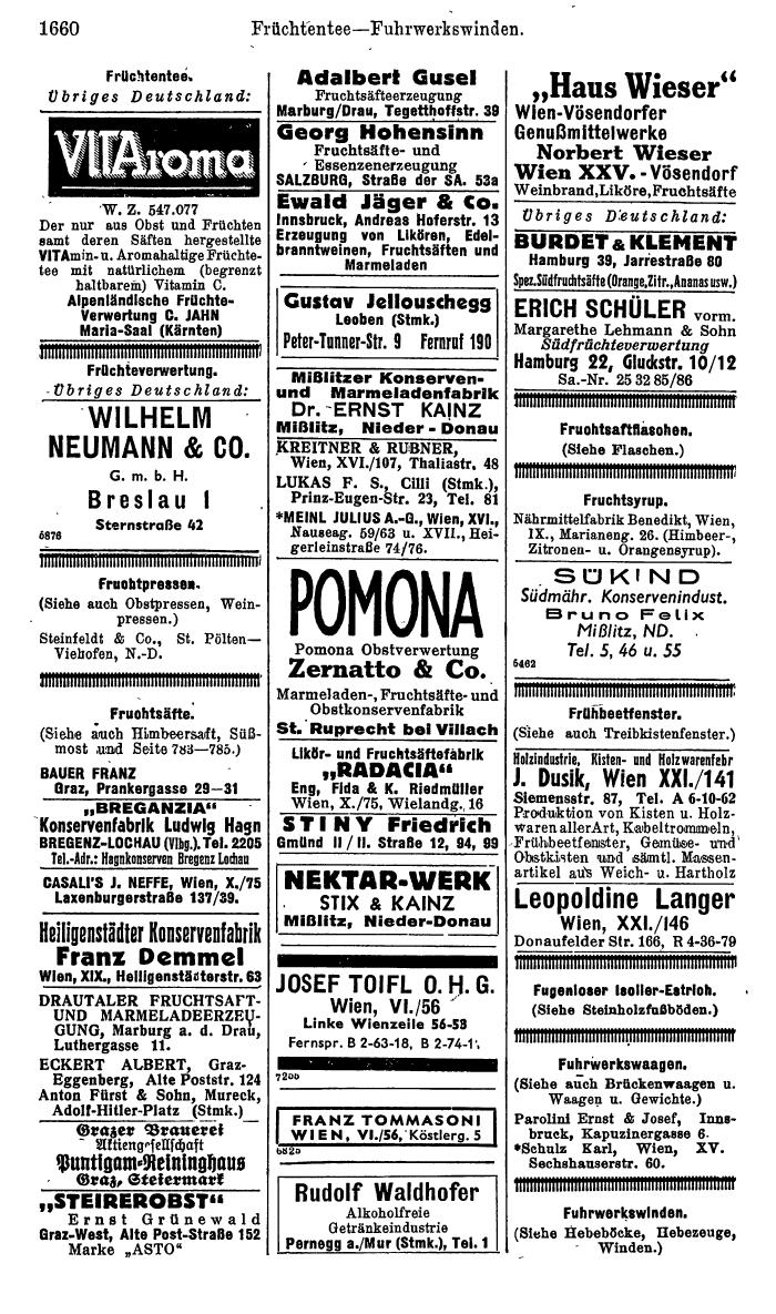 Compass. Kommerzielles Jahrbuch 1944: Ostmark. - Page 1850