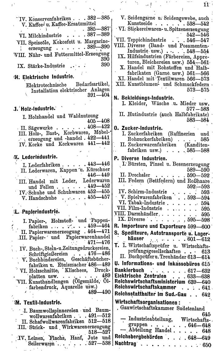 Compass. Kommerzielles Jahrbuch 1943: Sudetenland. - Page 21