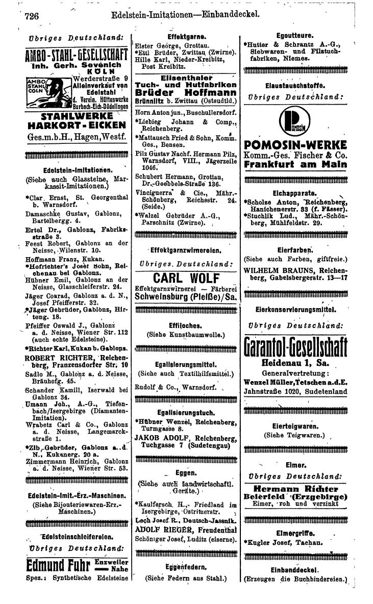 Compass. Kommerzielles Jahrbuch 1943: Sudetenland. - Page 780