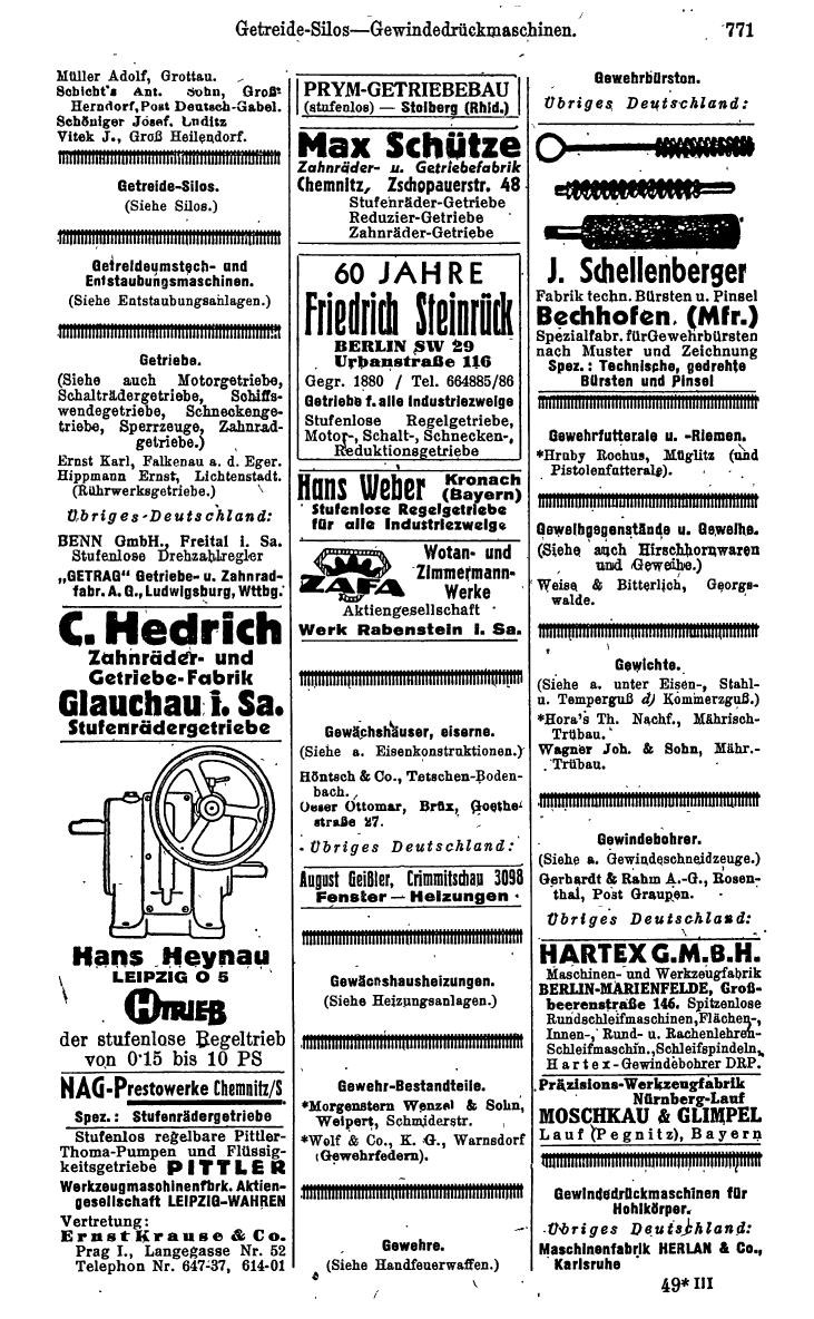 Compass. Kommerzielles Jahrbuch 1943: Sudetenland. - Page 825