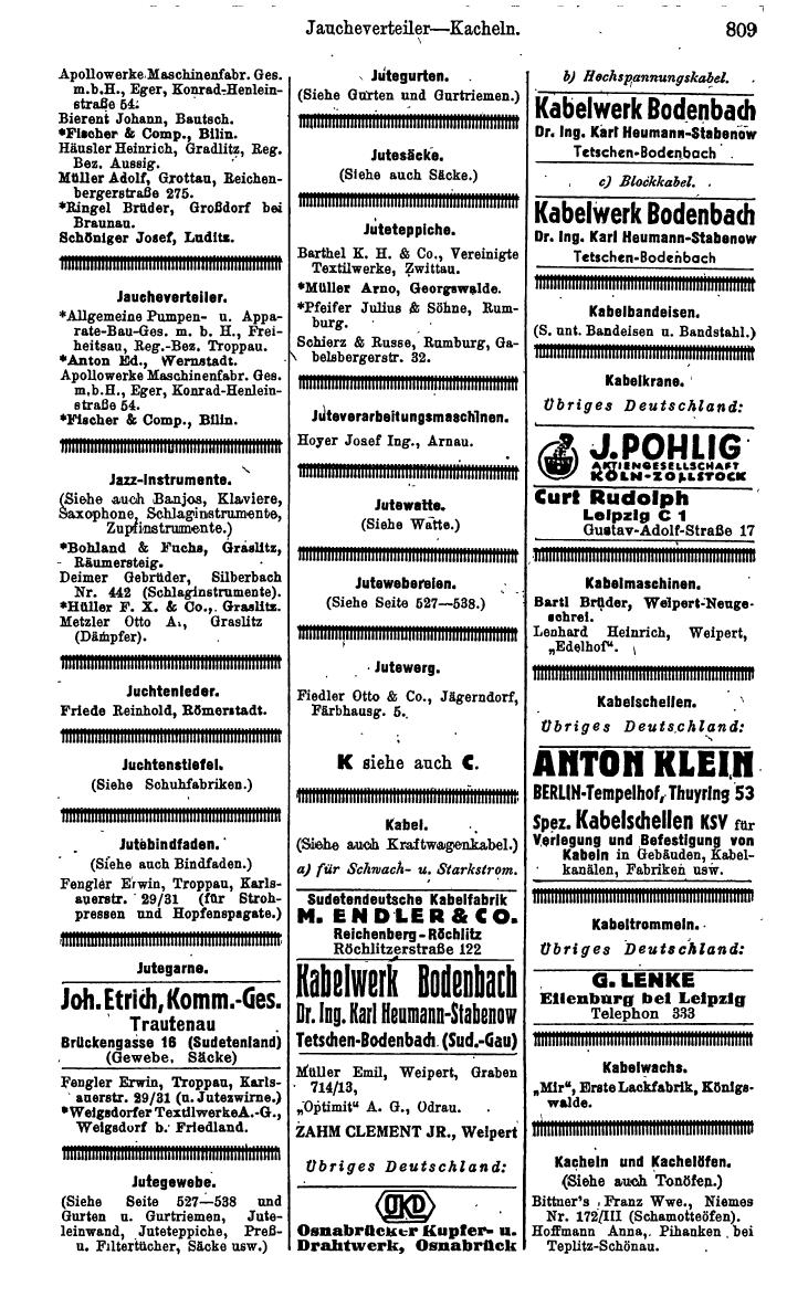 Compass. Kommerzielles Jahrbuch 1943: Sudetenland. - Page 863