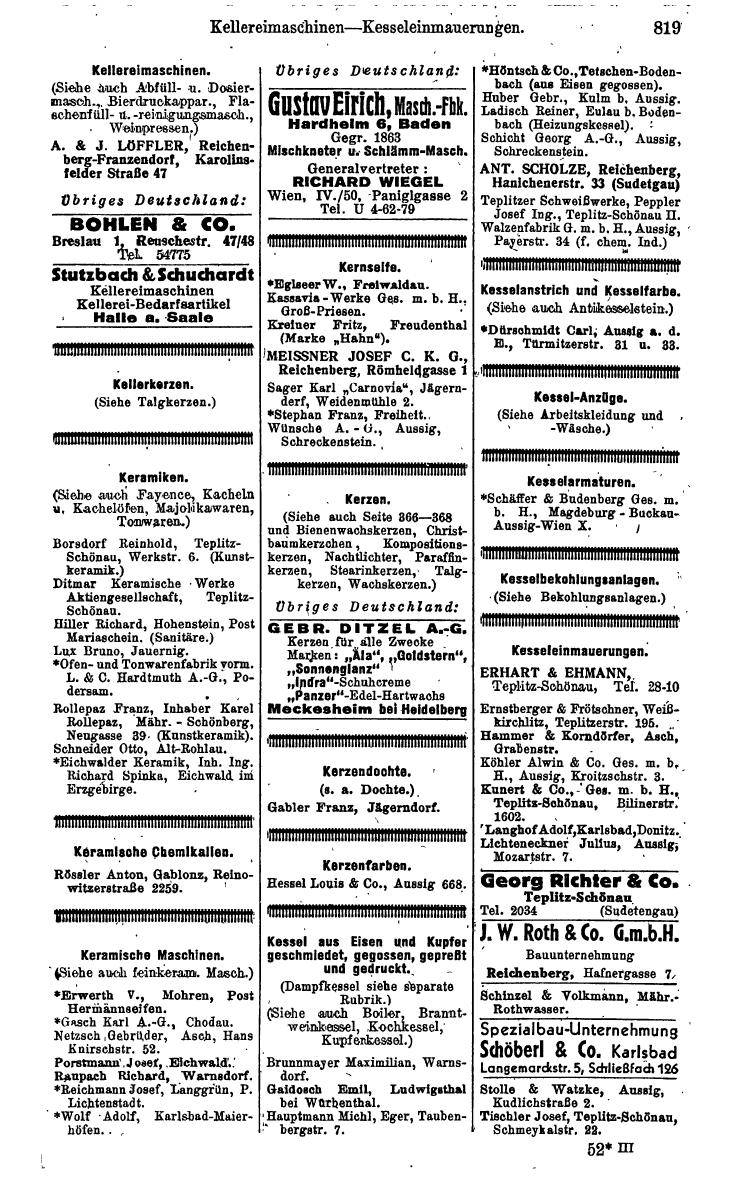 Compass. Kommerzielles Jahrbuch 1943: Sudetenland. - Seite 873