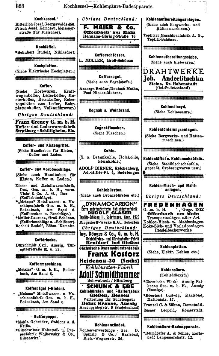 Compass. Kommerzielles Jahrbuch 1943: Sudetenland. - Seite 882