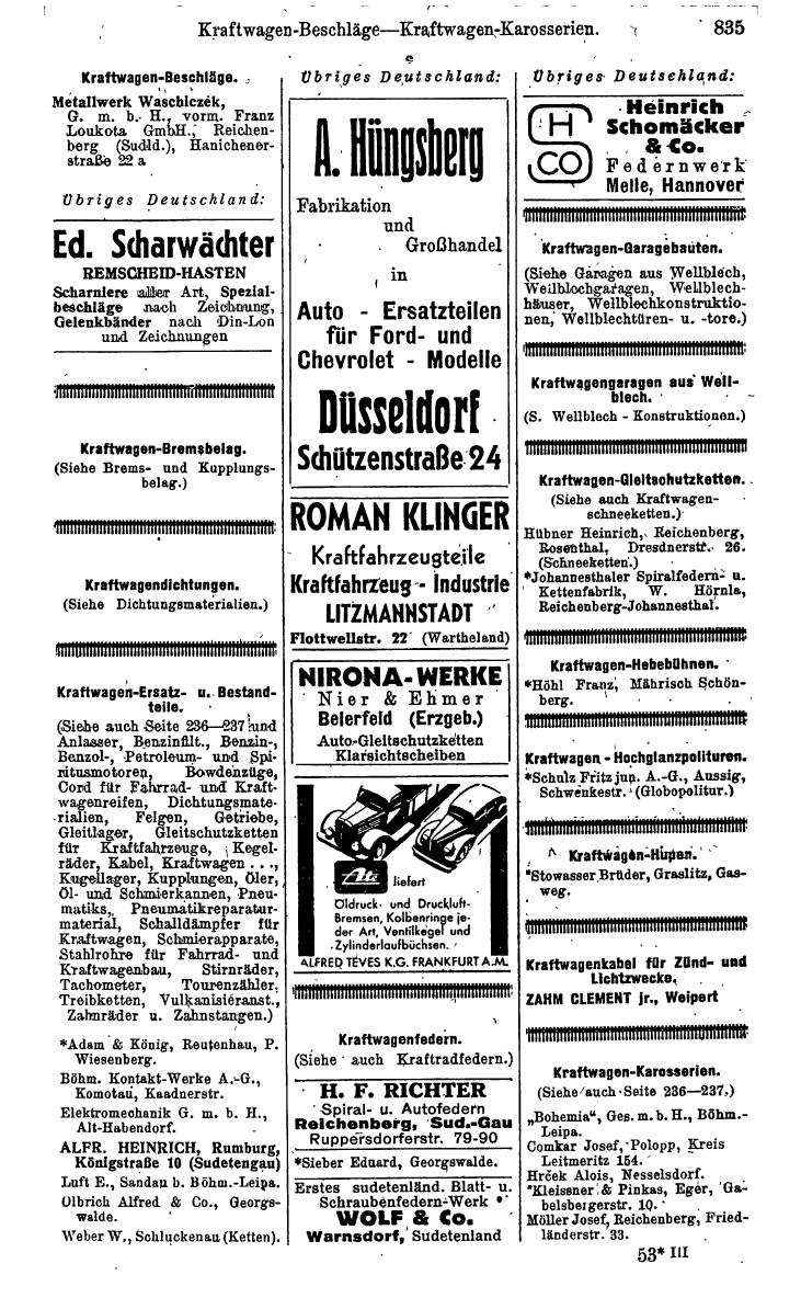 Compass. Kommerzielles Jahrbuch 1943: Sudetenland. - Seite 889