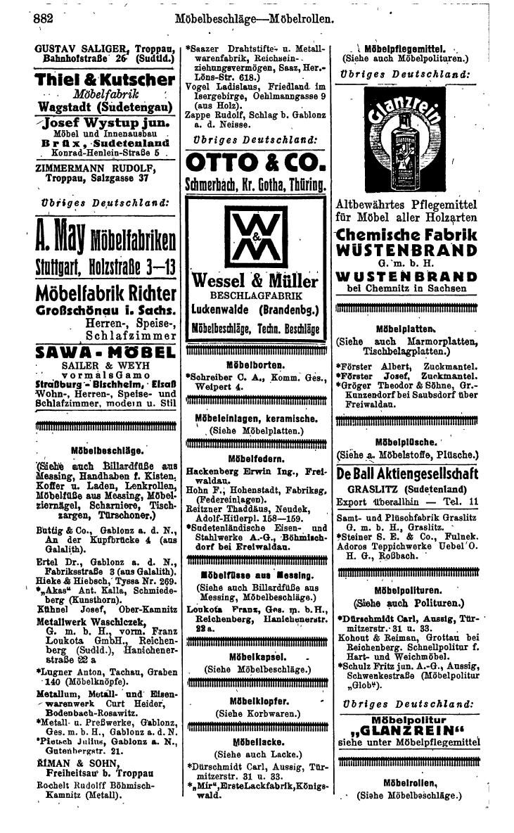 Compass. Kommerzielles Jahrbuch 1943: Sudetenland. - Seite 936