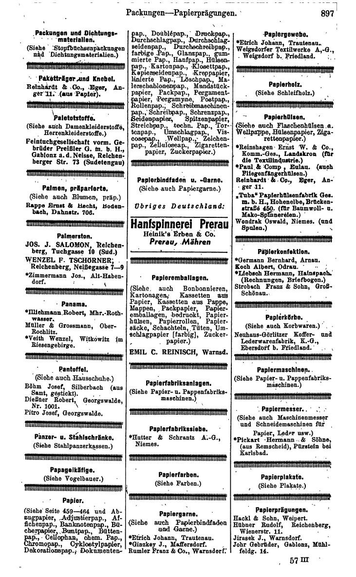Compass. Kommerzielles Jahrbuch 1943: Sudetenland. - Seite 951