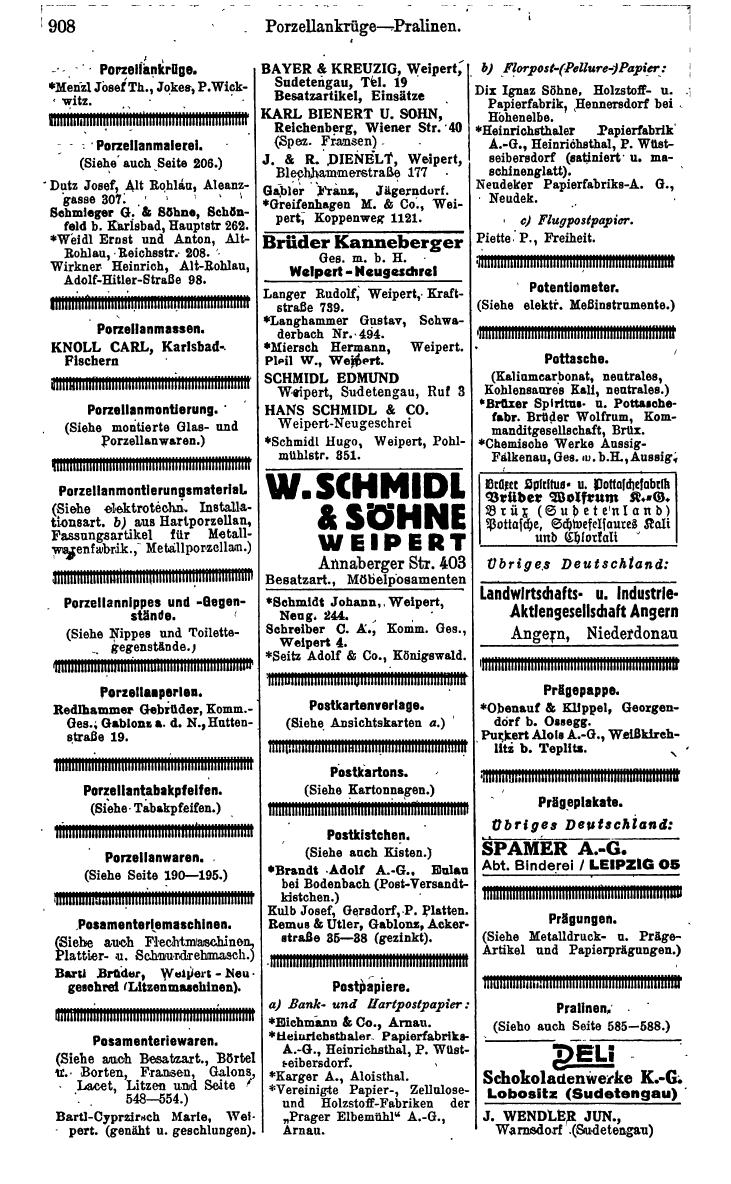 Compass. Kommerzielles Jahrbuch 1943: Sudetenland. - Seite 962