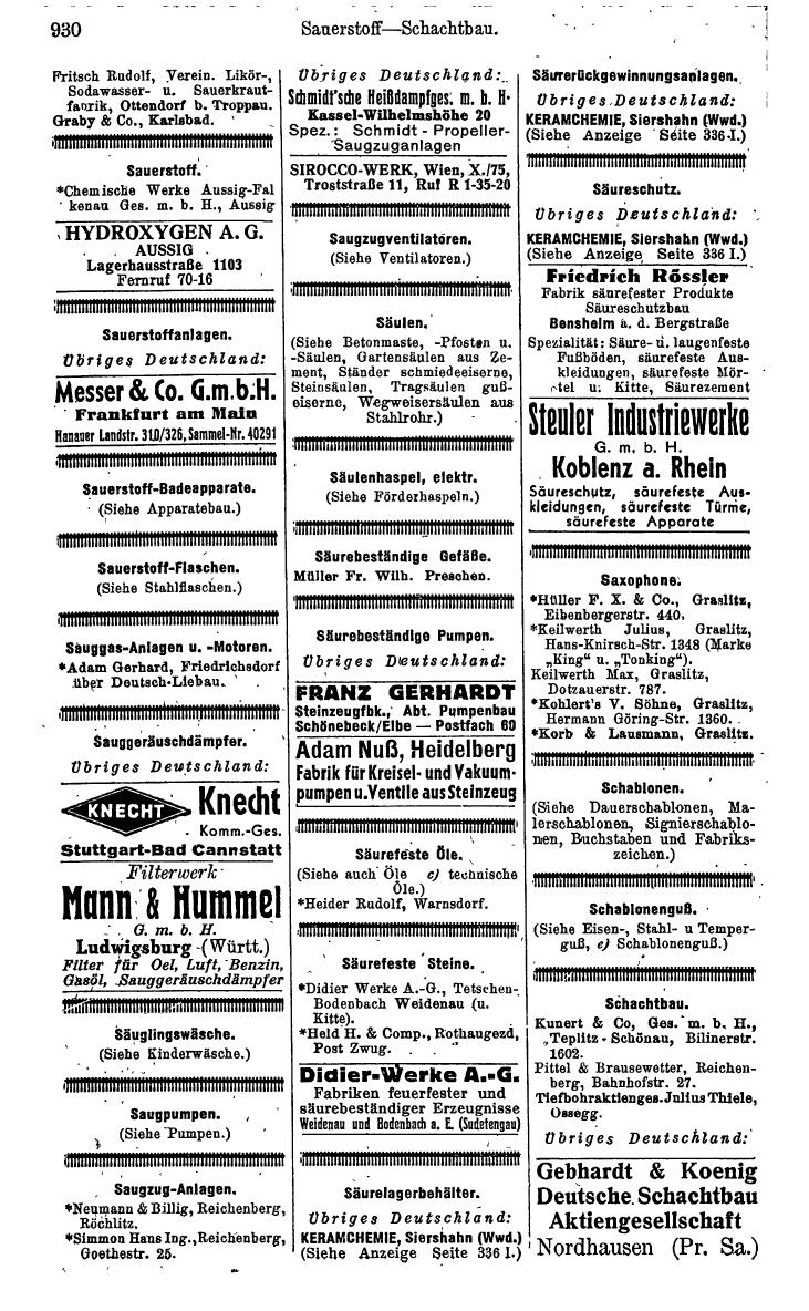 Compass. Kommerzielles Jahrbuch 1943: Sudetenland. - Page 984