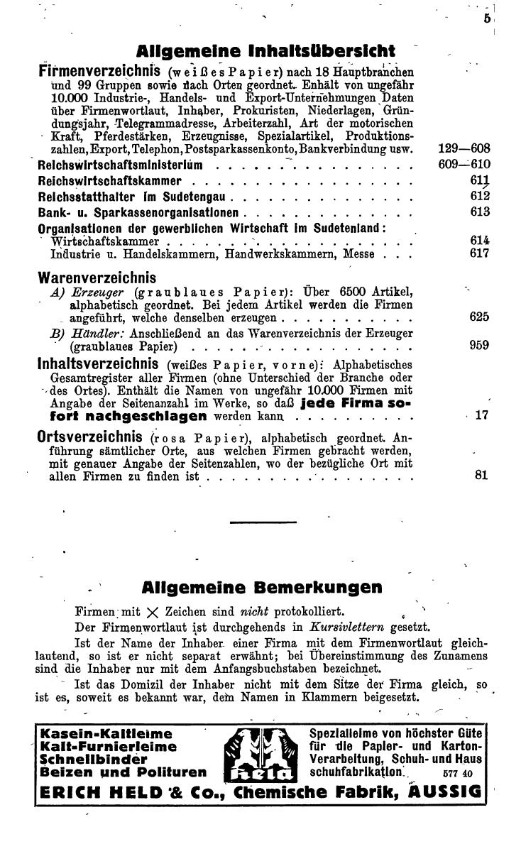 Compass. Kommerzielles Jahrbuch 1942: Sudetenland. - Seite 13