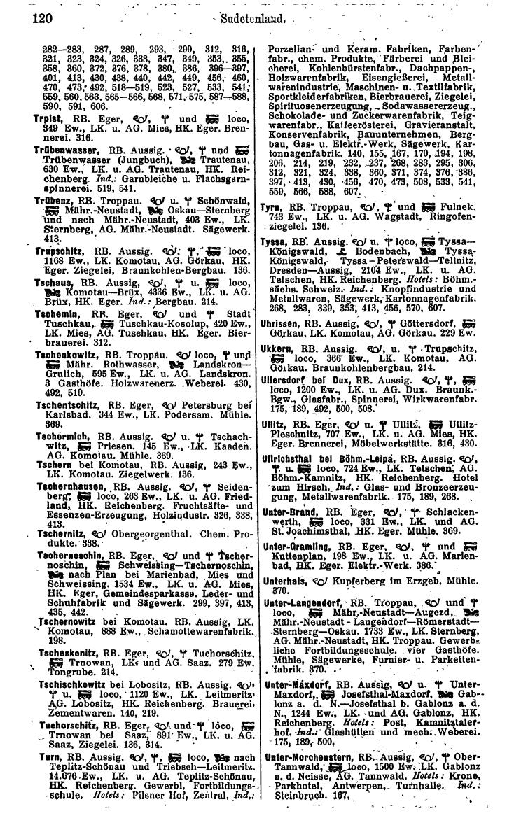 Compass. Kommerzielles Jahrbuch 1942: Sudetenland. - Seite 132