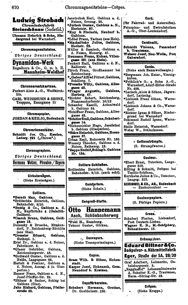 Compass. Kommerzielles Jahrbuch 1942: Sudetenland. - Seite 716