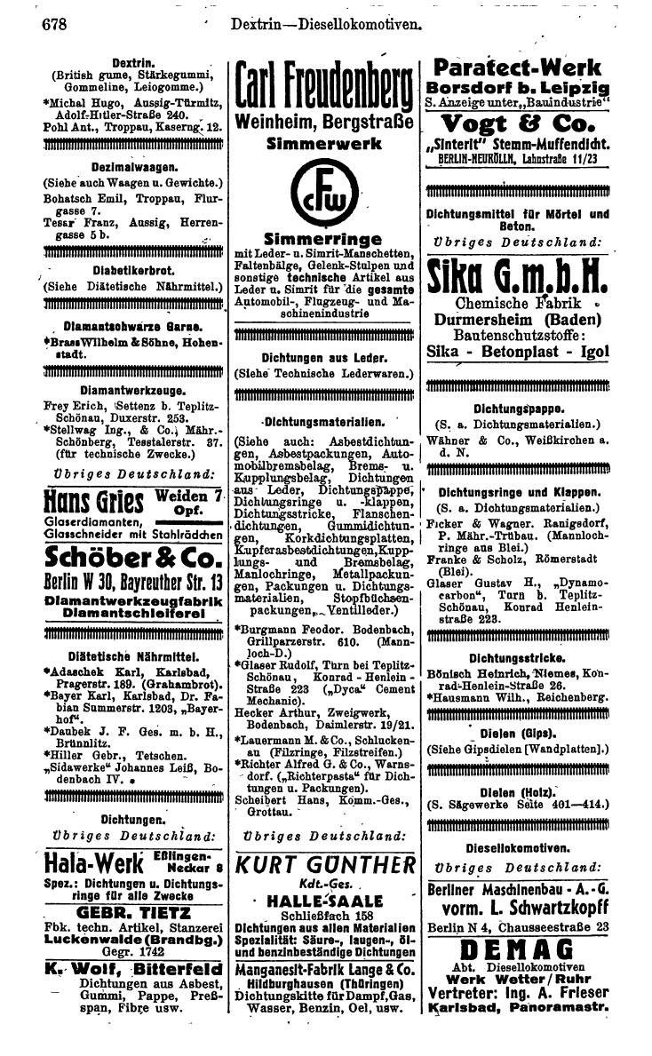 Compass. Kommerzielles Jahrbuch 1942: Sudetenland. - Seite 724