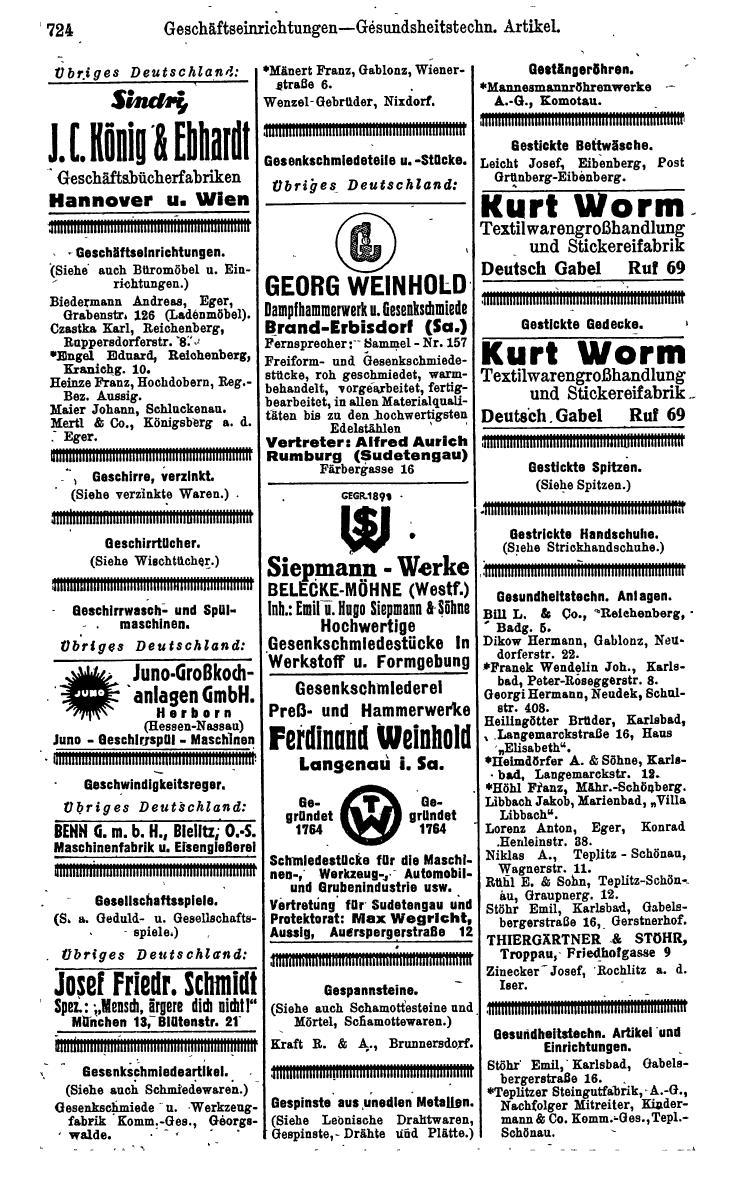 Compass. Kommerzielles Jahrbuch 1942: Sudetenland. - Seite 770